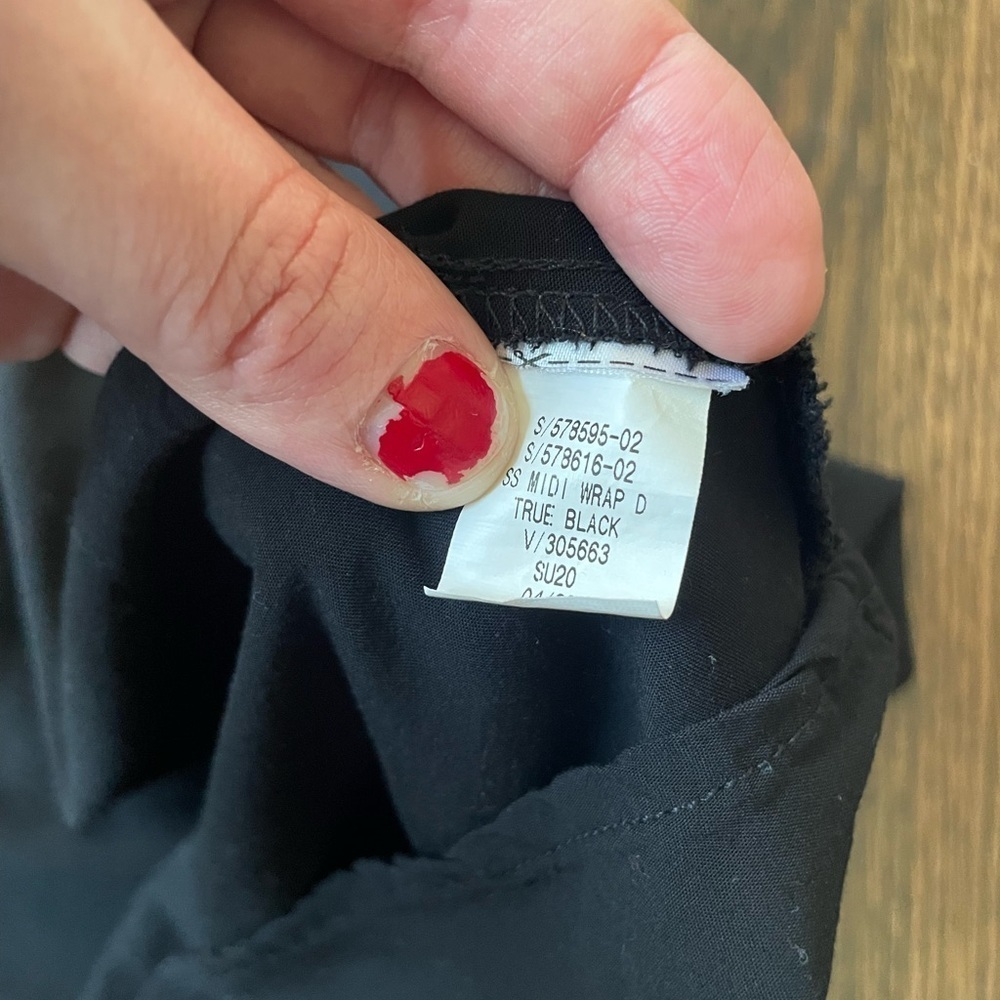 GAP black wrap maxi dress - Picture 5 of 5